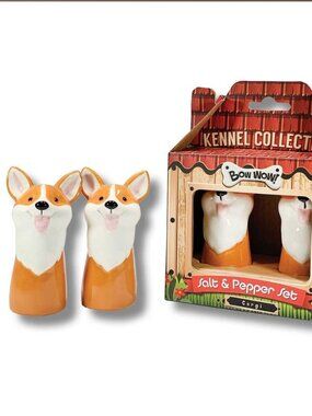 NIB Kennel Club Corgi Salt and Pepper Shaker
